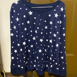 Navy blue Star Pajama top